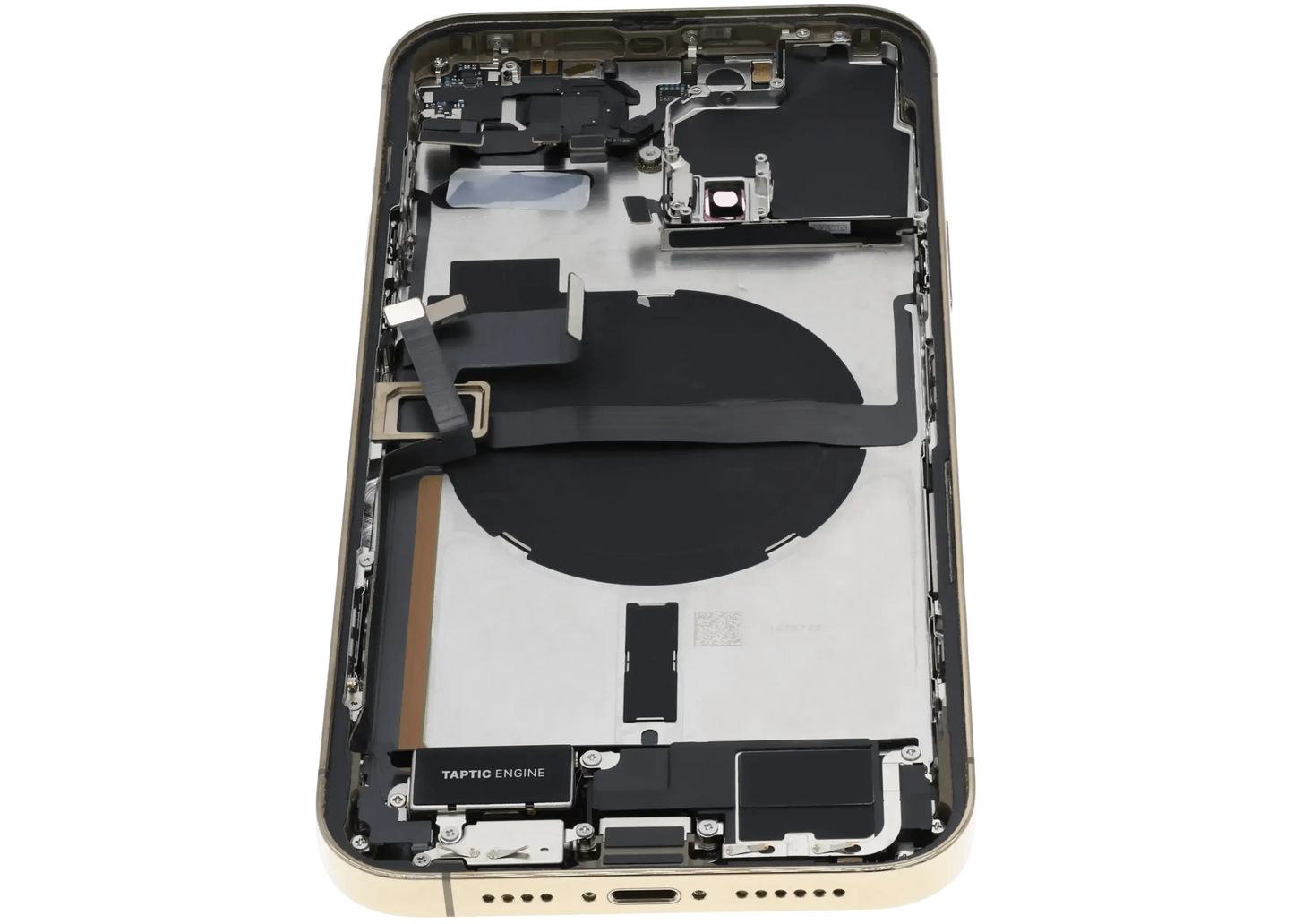 Back Housing W/ Charging Port Flex & Small Parts For iPhone 13 Pro Max (US Version) (Used OEM) (Pull) (Gold)