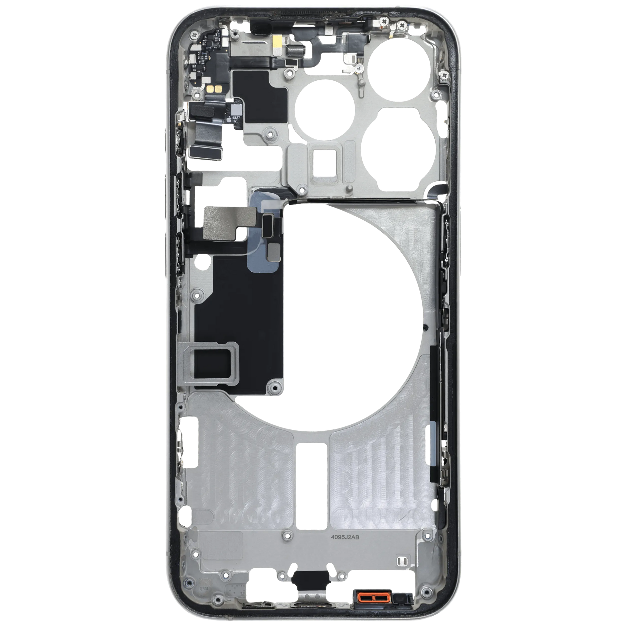 Mid-Frame Housing W/ Small Parts For iPhone 15 Pro (EU / Global Version) (Pull) (White Titanium)