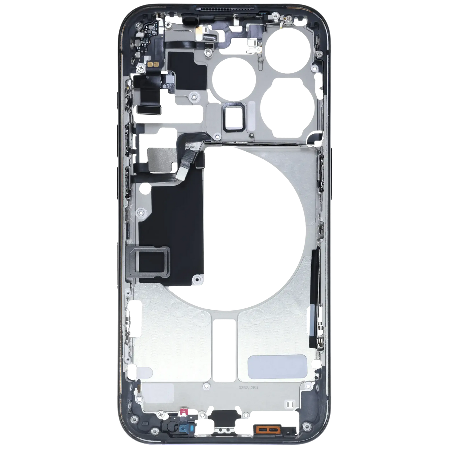 Mid-Frame Housing W/ Small Parts For iPhone 15 Pro (EU / Global Version) (Pull) (Blue Titanium)