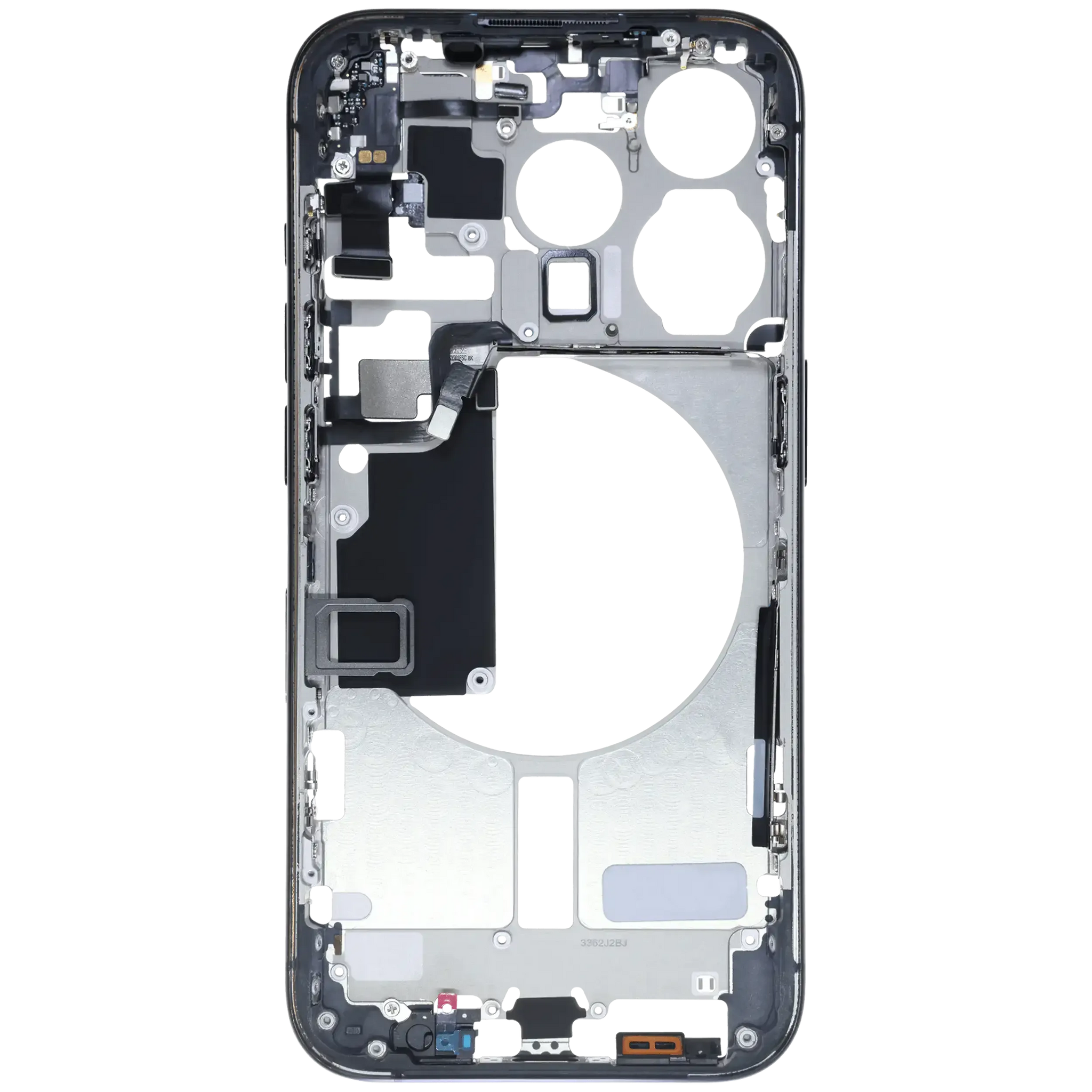 Mid-Frame Housing W/ Small Parts For iPhone 15 Pro (EU / Global Version) (Pull) (Blue Titanium)