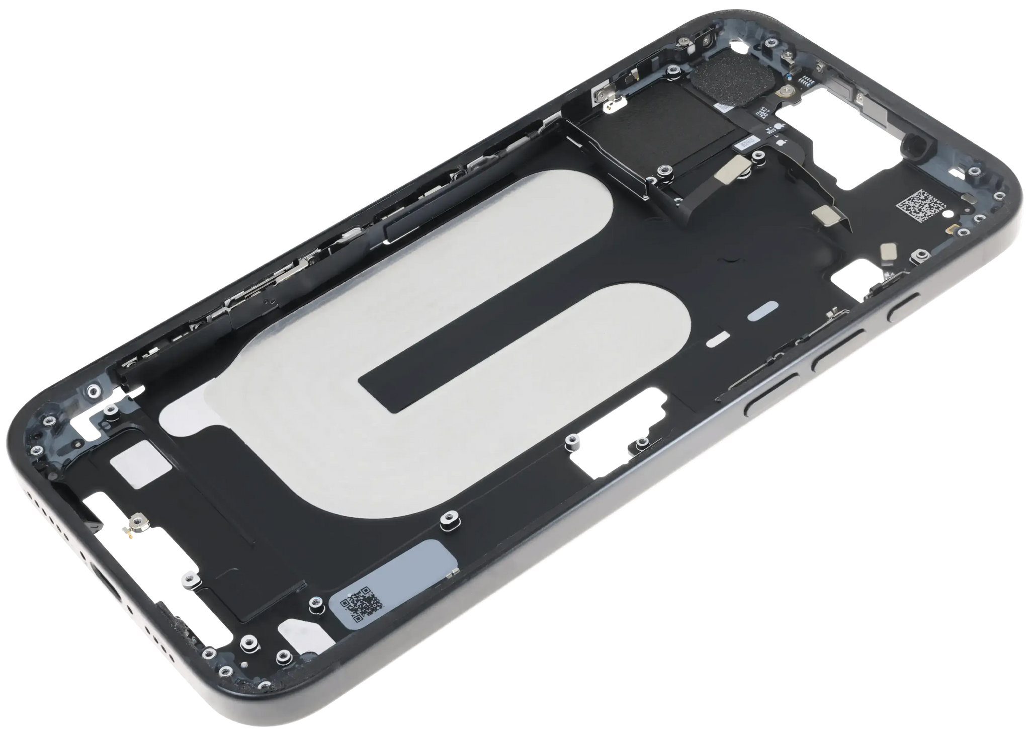 Mid-Frame Housing W/ Small Parts For iPhone 16 Plus (US Version) (Pull) (Black)
