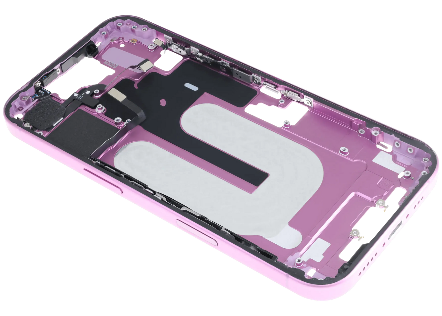 Mid-Frame Housing W/ Small Parts For iPhone 16 (US Version) (Pull) (Pink)