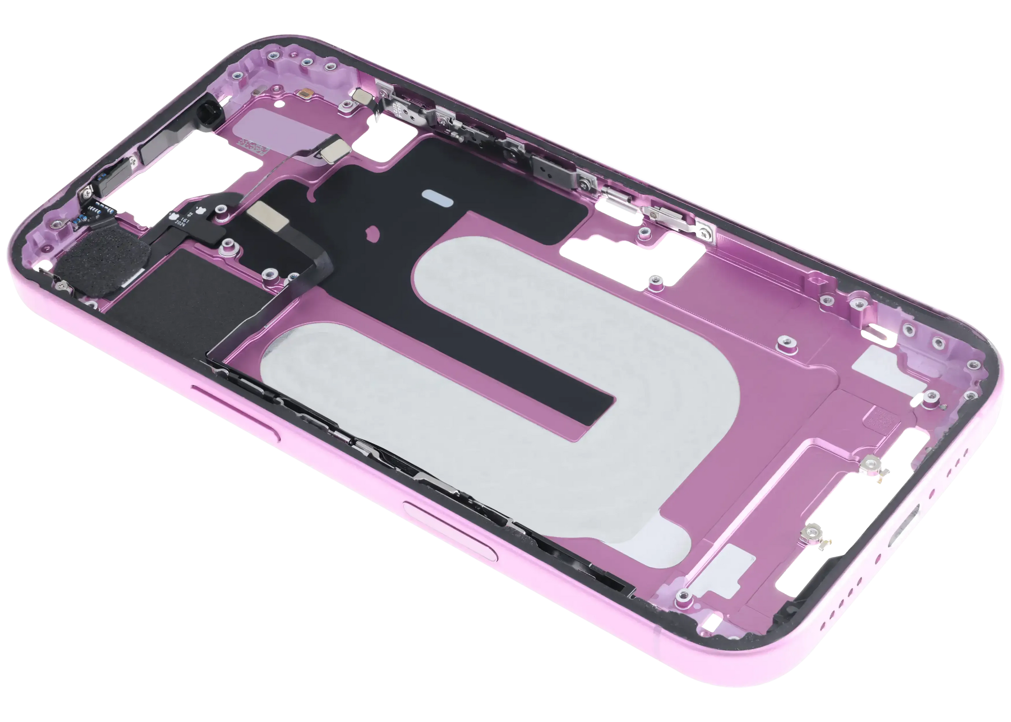 Mid-Frame Housing W/ Small Parts For iPhone 16 (US Version) (Pull) (Pink)
