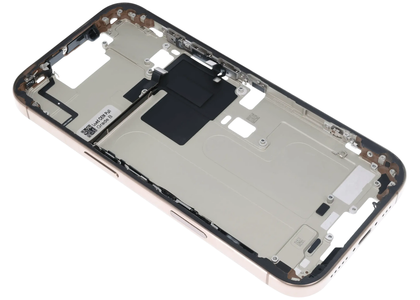 Mid-Frame Housing W/ Small Parts For iPhone 16 Pro (US Version) (Pull) (Desert Titanium)