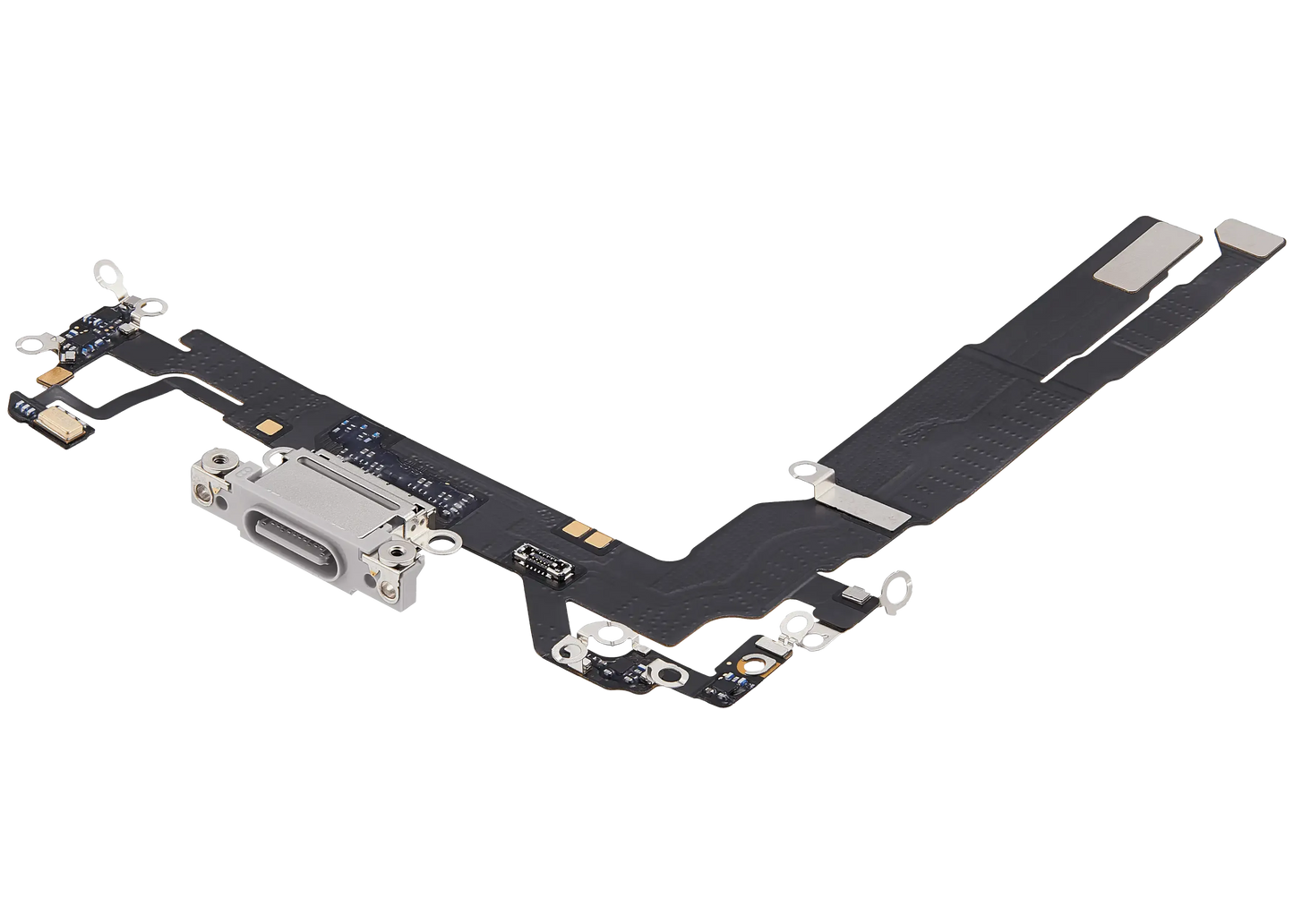 Charging Port Flex Cable For iPhone 17 (Pull) (White)