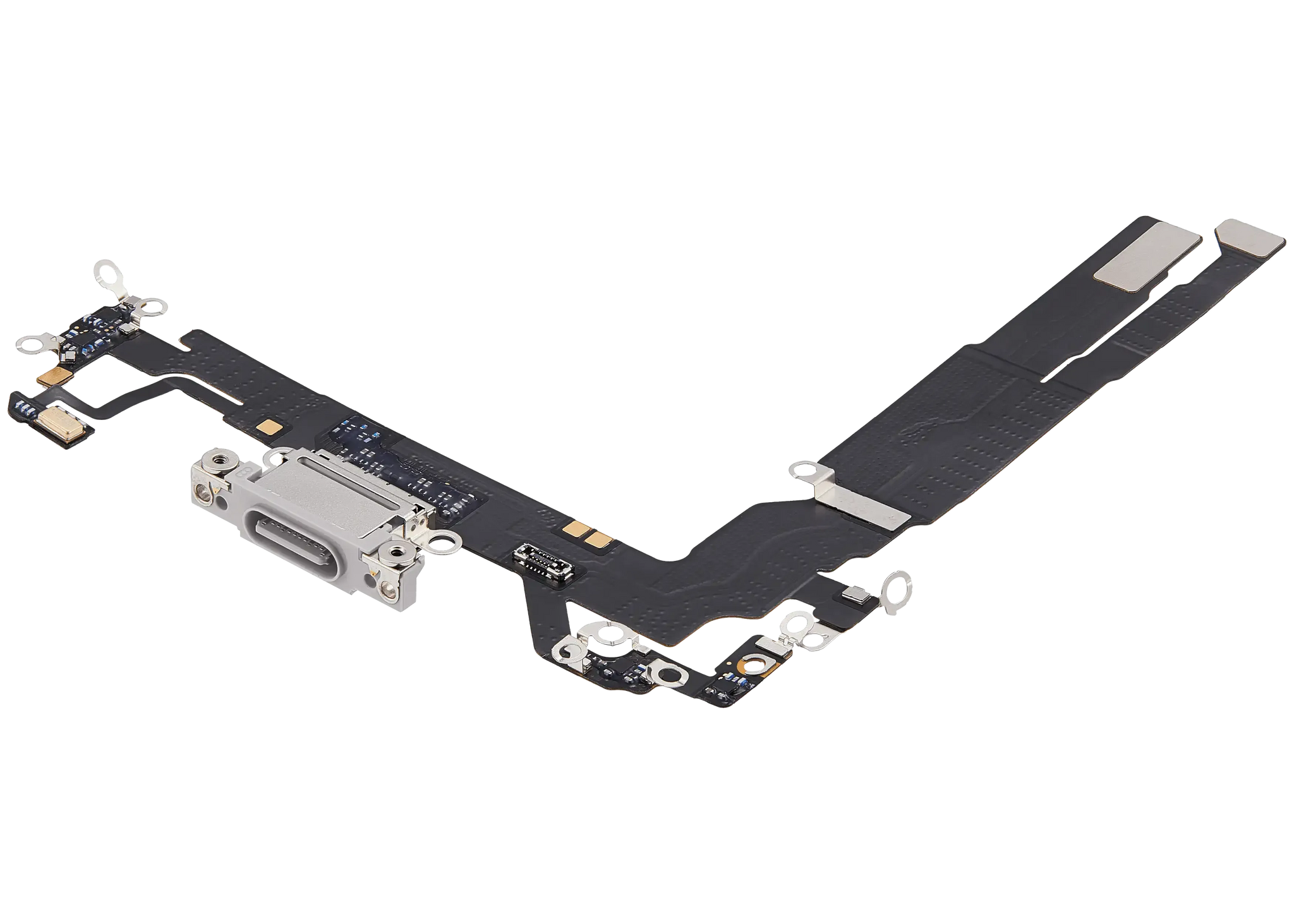 Charging Port Flex Cable For iPhone 17 (Pull) (White)