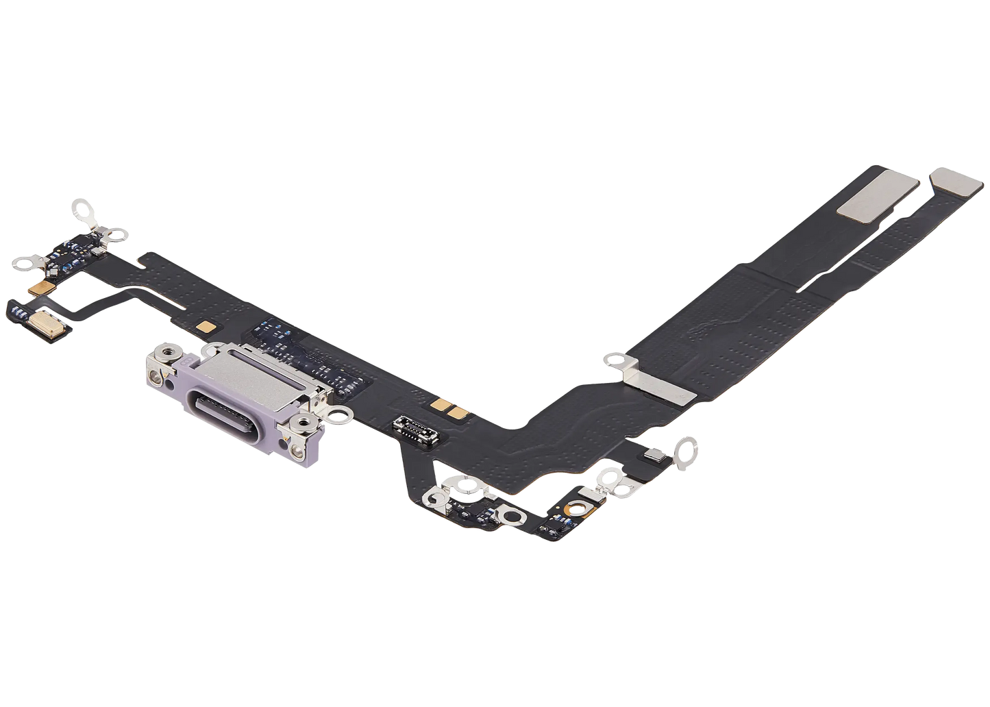 Charging Port Flex Cable For iPhone 17 (Pull) (Lavender)