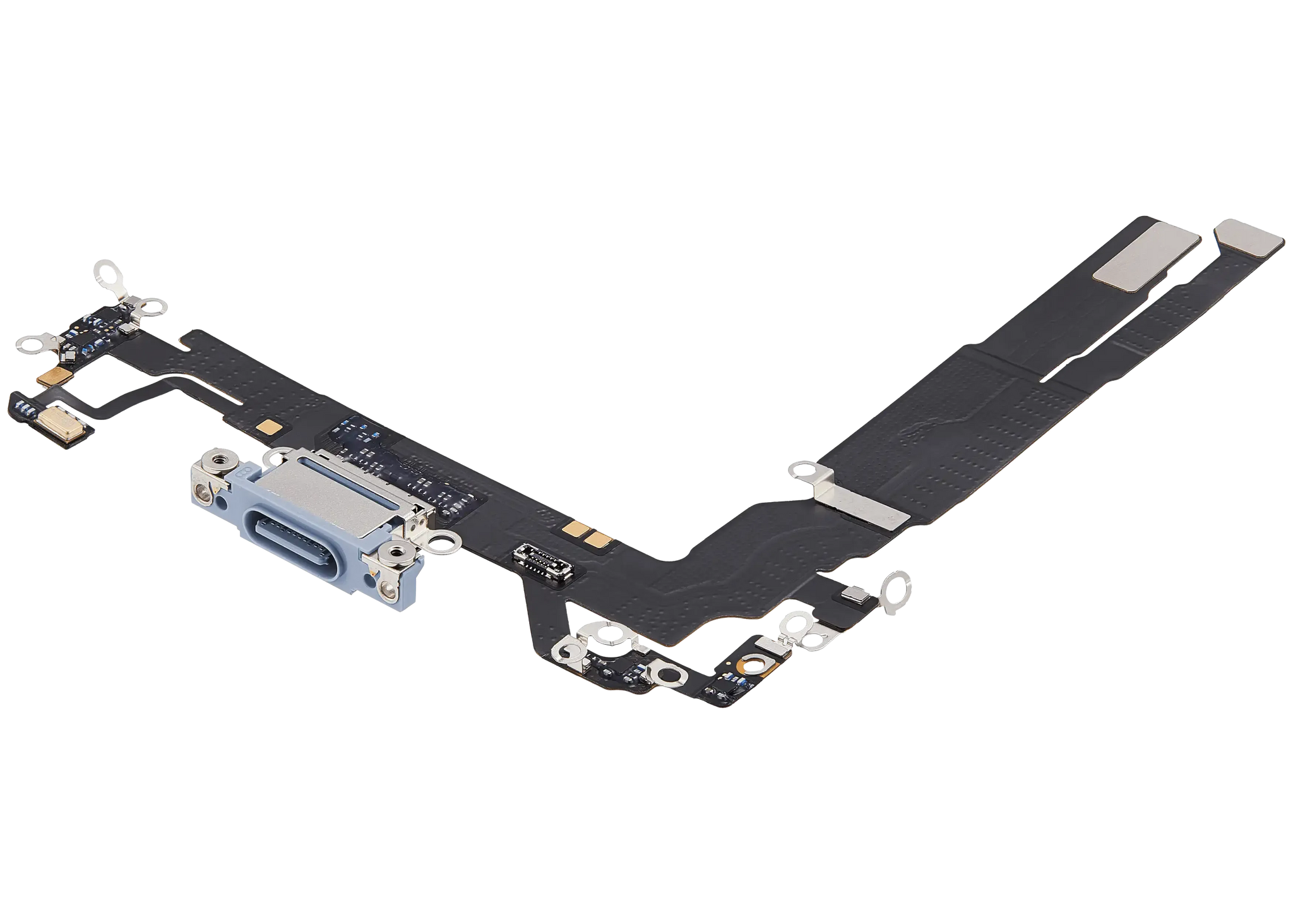 Charging Port Flex Cable For iPhone 17 (Pull) (Mist Blue)