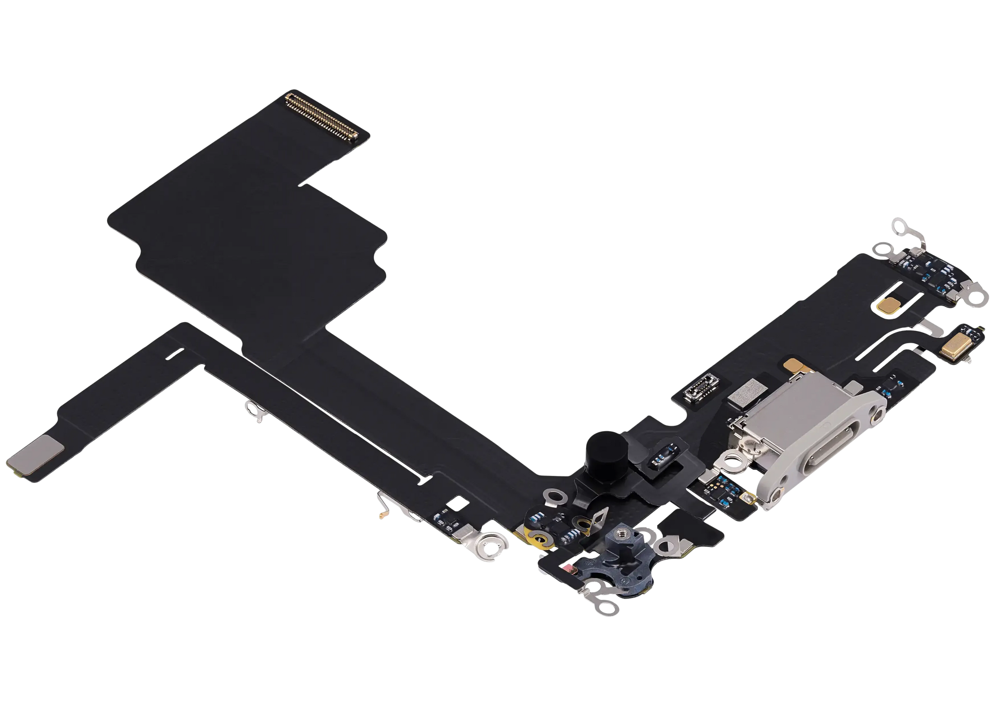 Charging Port Flex Cable For iPhone 15 Pro (Pull) (White Titanium)