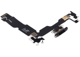 Charging Port Flex Cable For iPhone 15 Plus (Pull) (Black)