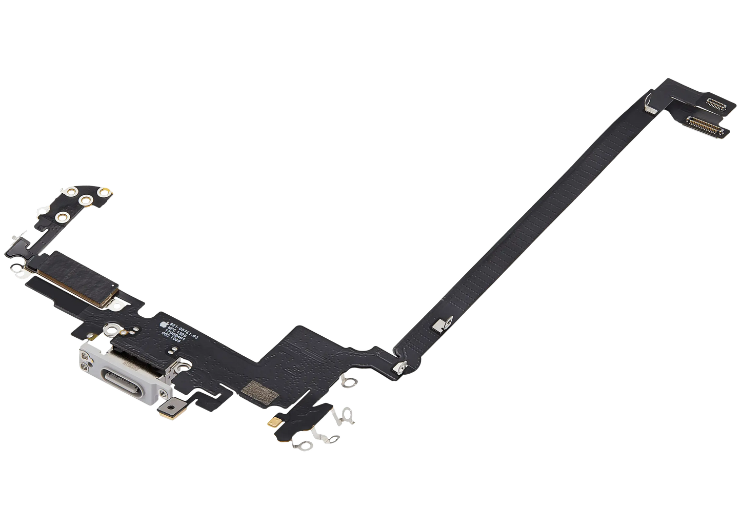 Charging Port Flex Cable For iPhone 17 Pro Max (Pull) (US Version) (Silver)