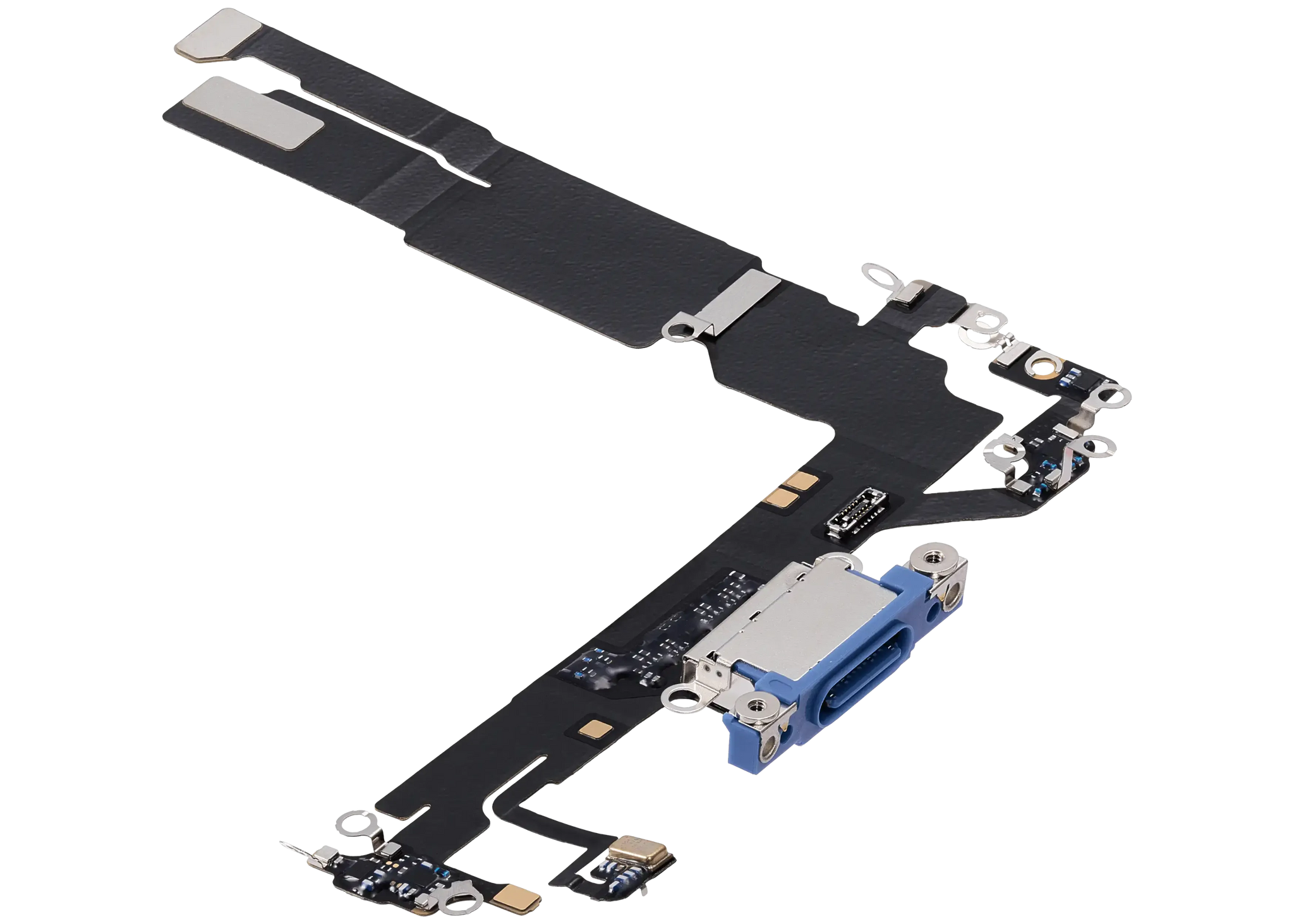 Charging Port Flex Cable For iPhone 16 (Pull) (Ultramarine)