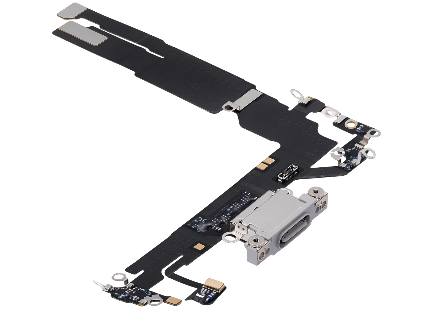 Charging Port Flex Cable For iPhone 16 (Pull) (White)