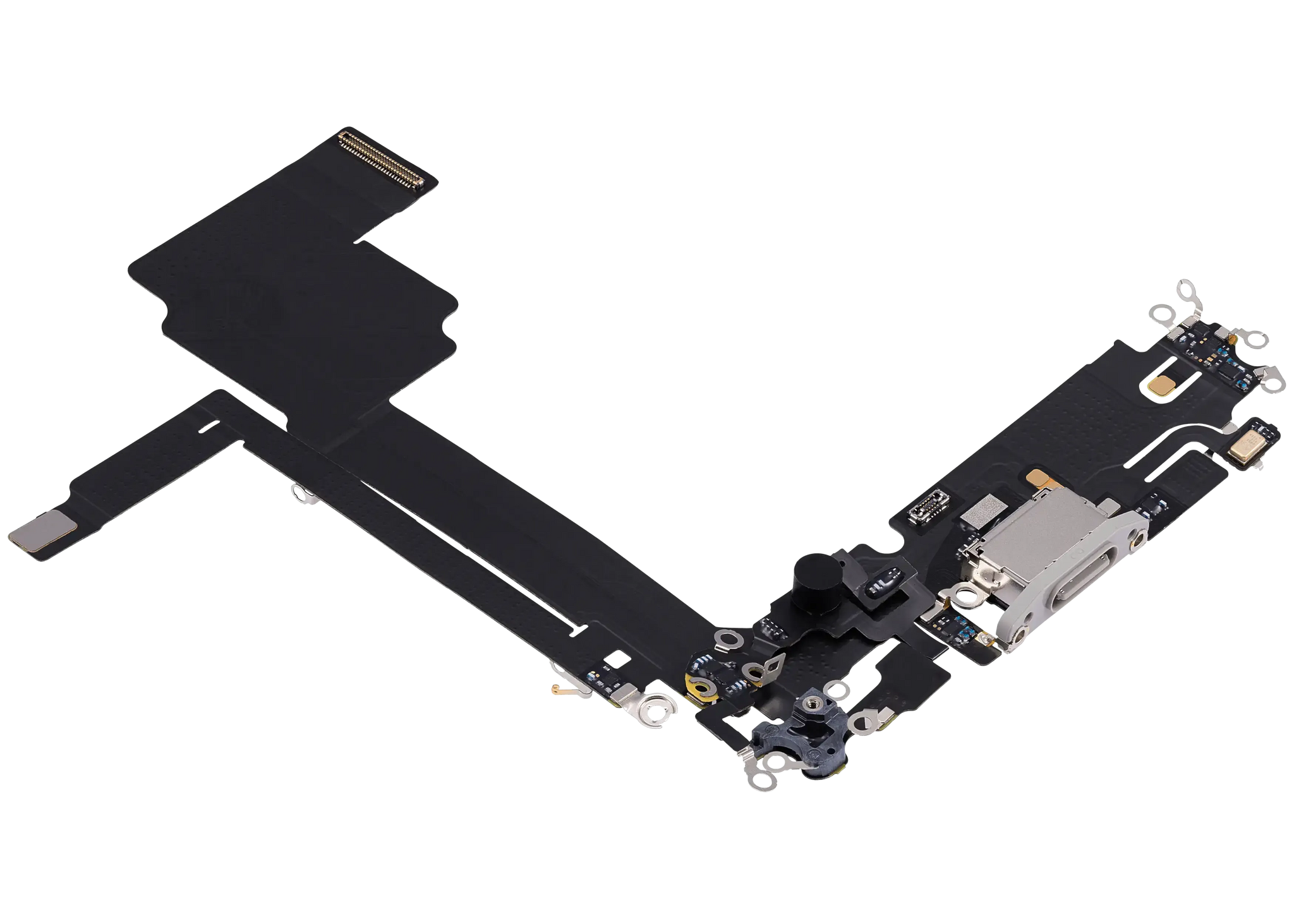 Charging Port Flex Cable For iPhone 15 Pro Max (Pull) (White Titanium)
