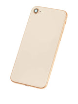 Back Housing W/ Small Components Pre-Installed For iPhone 8 (Pull) (Gold)