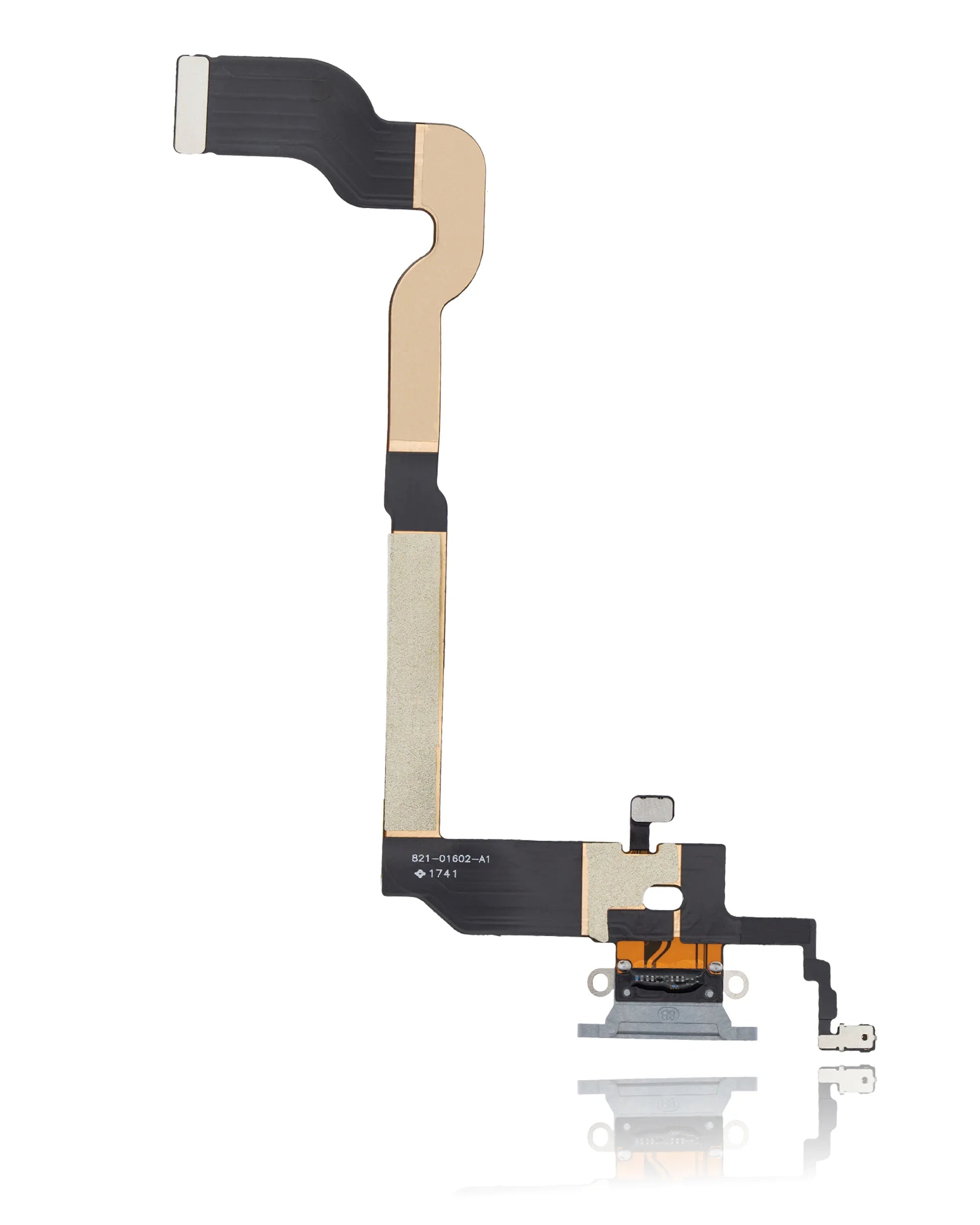 Charging Port Flex Cable For iPhone X (Pull) (Silver)