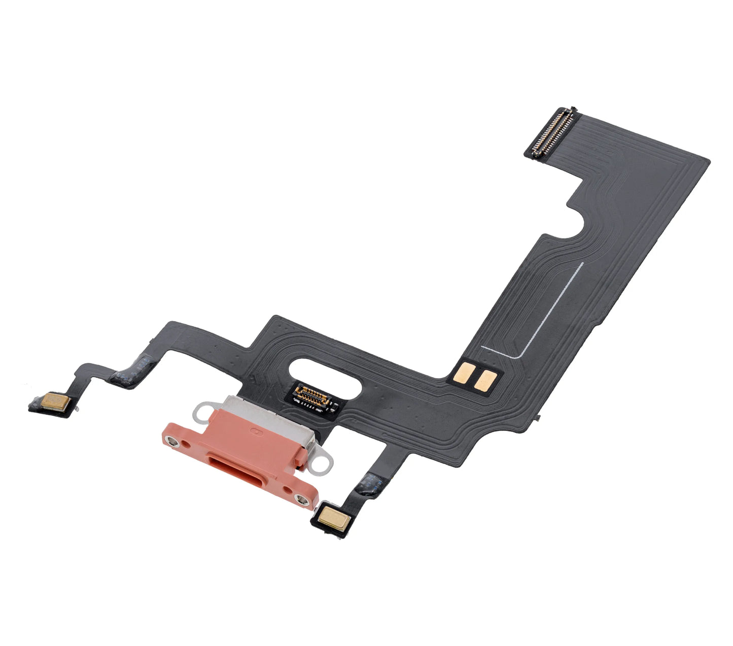 Charging Port Flex Cable For iPhone XR (Pull) (Coral)