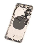 Back Housing W/ Small Components Pre-Installed For iPhone XS Max (Used OEM) (Pull) (Silver)