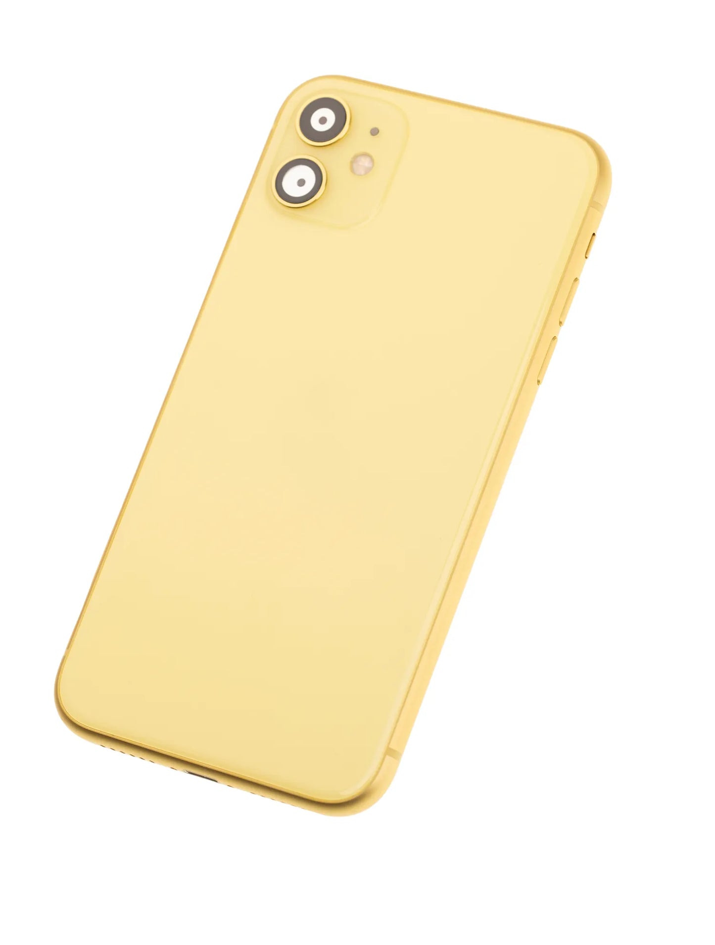 Back Housing W/ Small Components Pre-Installed For iPhone 11 (Used OEM) (Pull) (Yellow)