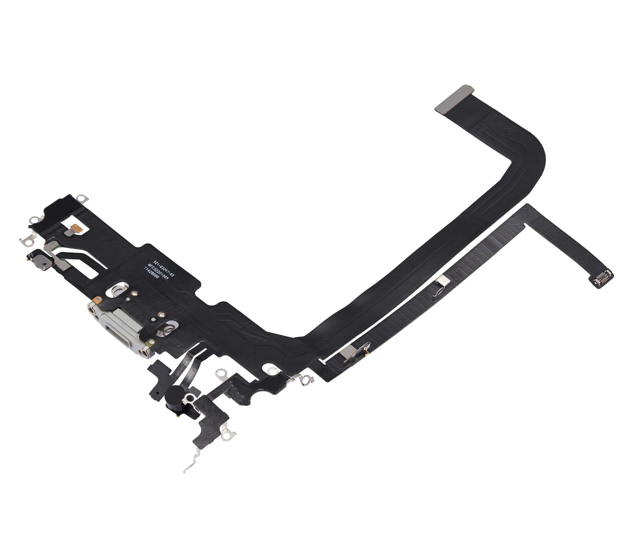 Charging Port Flex Cable For iPhone 13 Pro Max (Pull) (Silver)