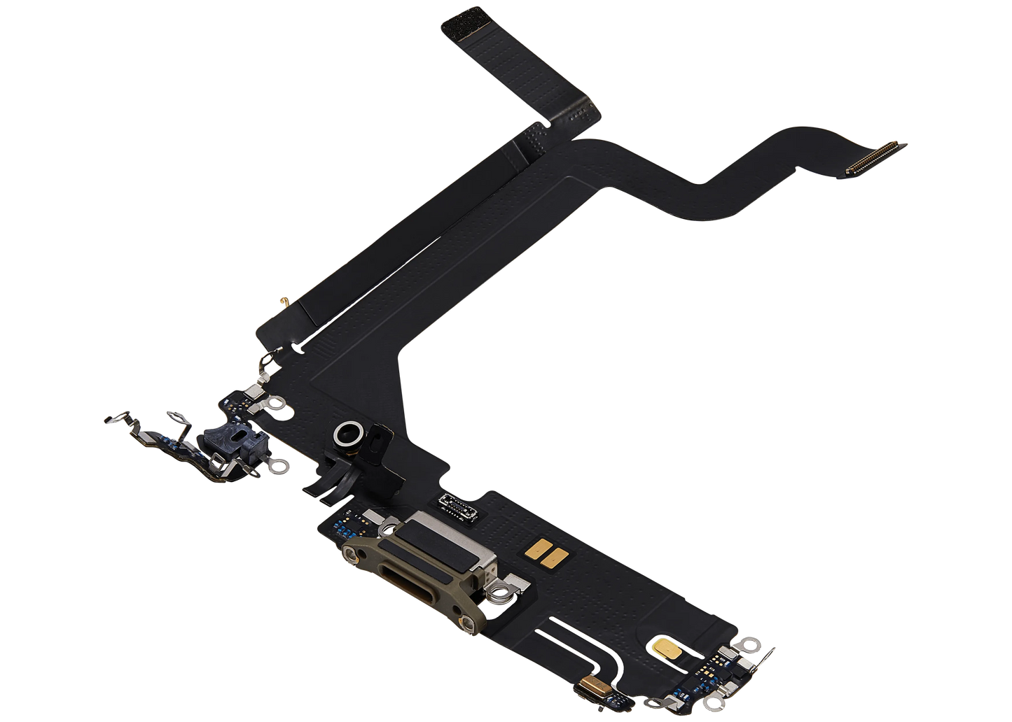 Charging Port Flex Cable For iPhone 14 Pro Max (Pull) (Gold)