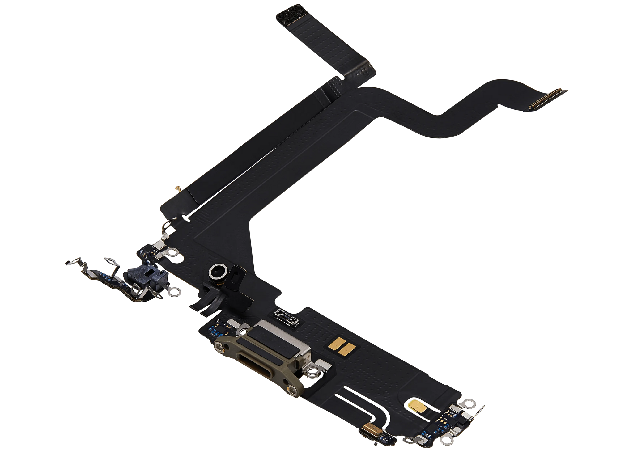 Charging Port Flex Cable For iPhone 14 Pro Max (Pull) (Gold)