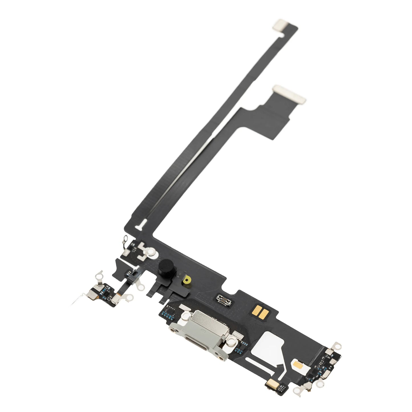 Charging Port Flex Cable For iPhone 12 Pro Max (Pull) (Silver)