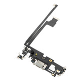Charging Port Flex Cable For iPhone 12 Pro Max (Pull) (Silver)