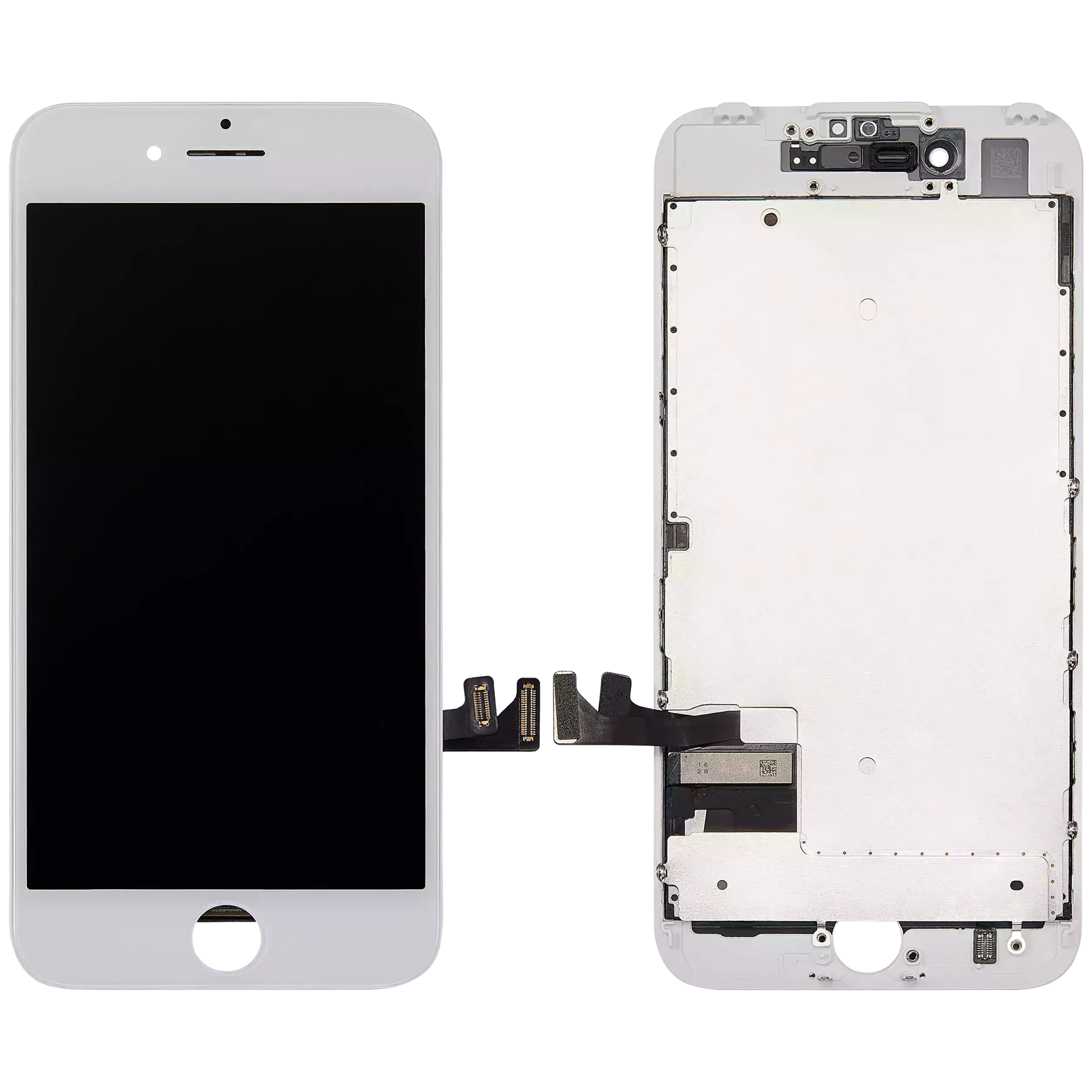 LCD Assembly With Steel Plate For iPhone 7 (Refurbished) (White)