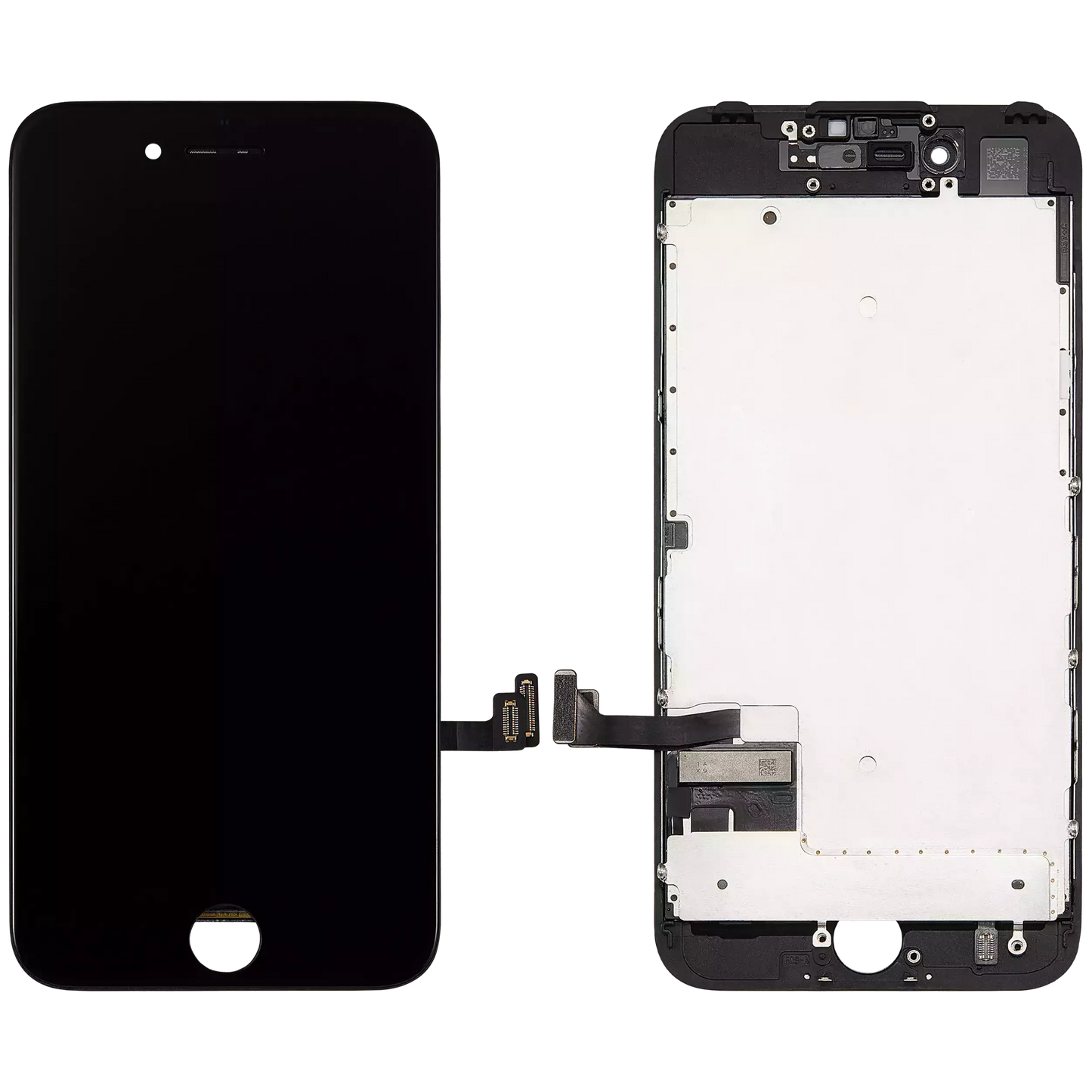 LCD Assembly With Steel Plate For iPhone 7 (Refurbished) (Black)