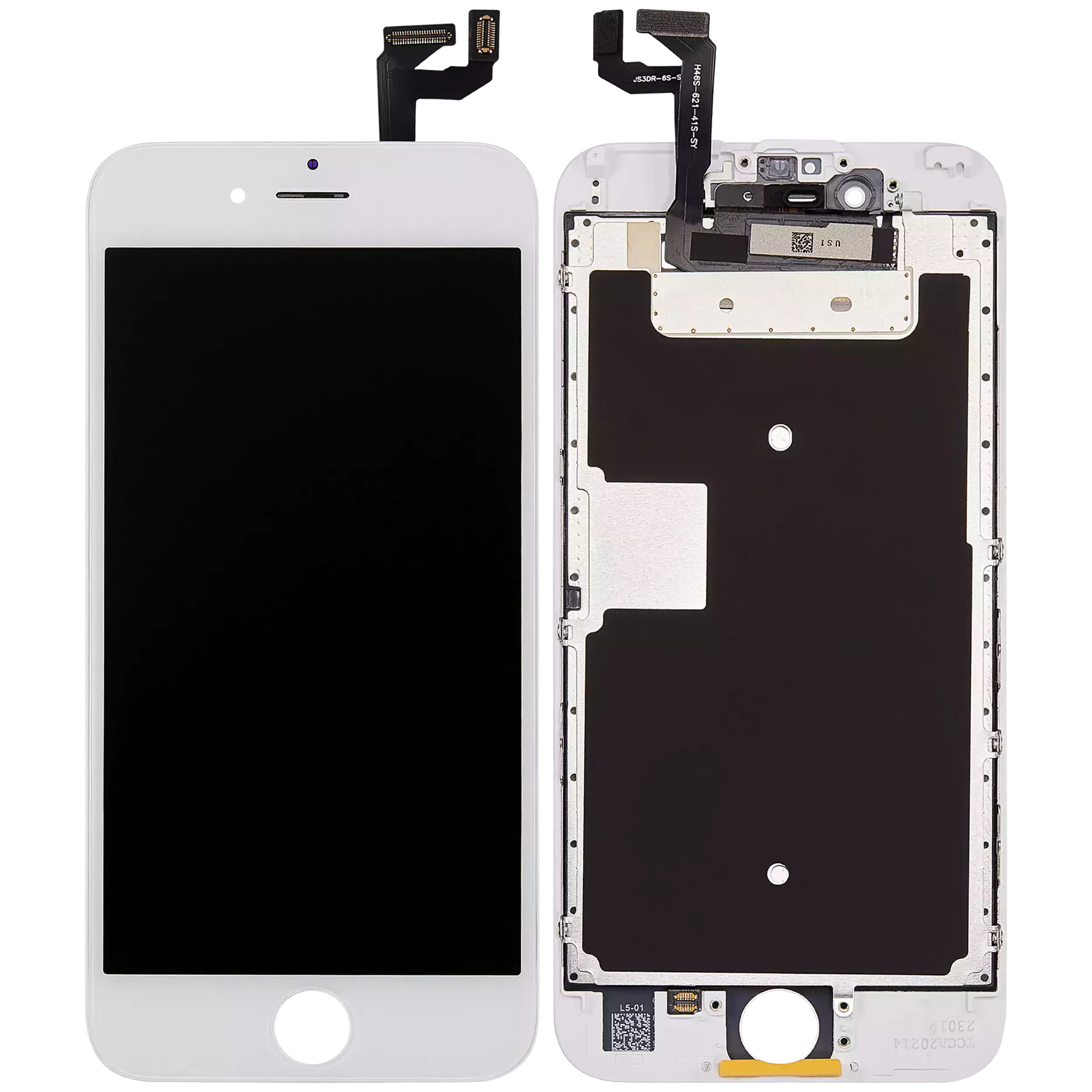 LCD Assembly With Steel Plate For iPhone 6S (Incell) (White)