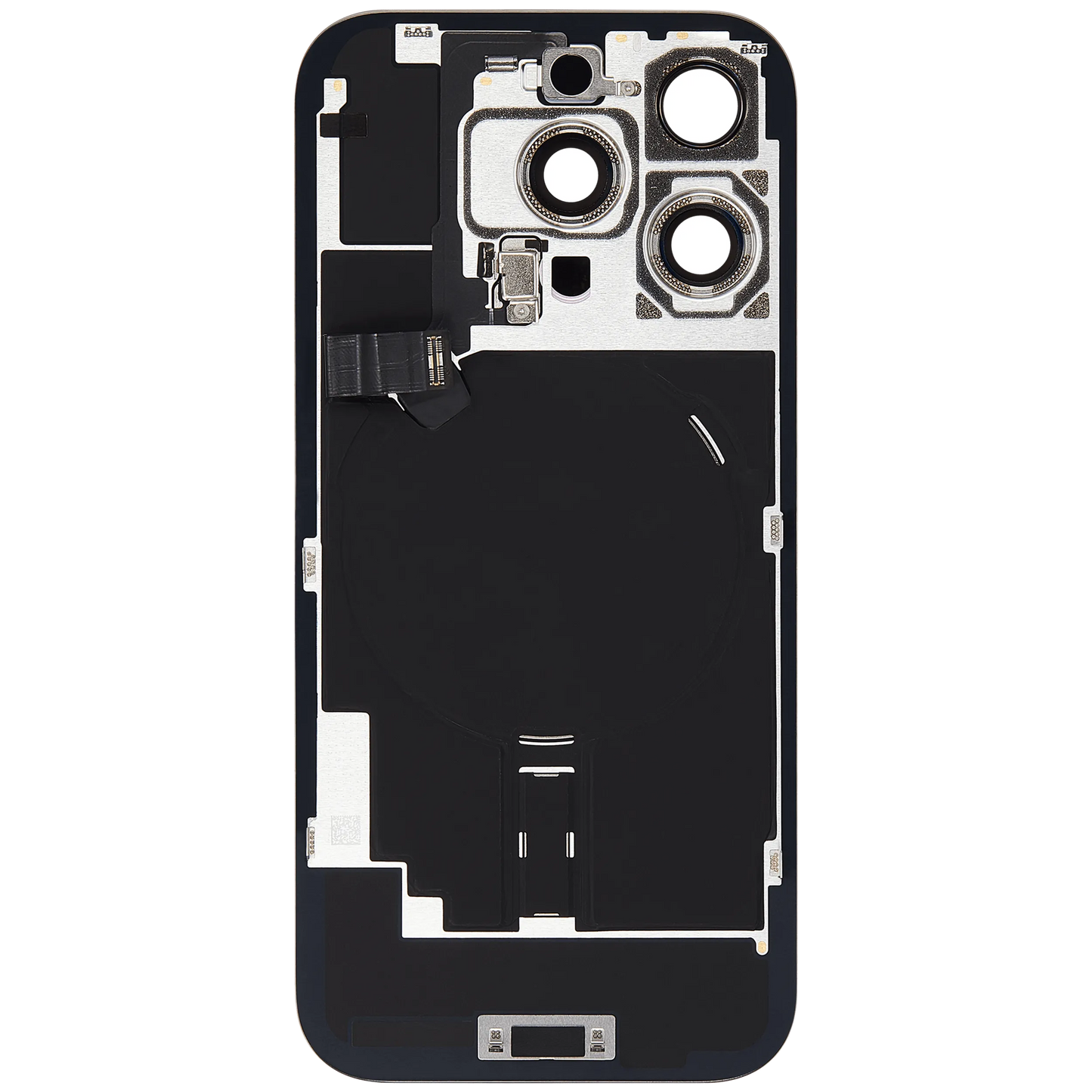 Back Glass w/ MagSafe Magnet & NFC & Flashlight Flex For iPhone 16 Pro (Pull) (Natural Titanium)