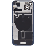 Back Glass w/ MagSafe Magnet & NFC & Flashlight Flex For iPhone 15 Plus (Pull) (Black)