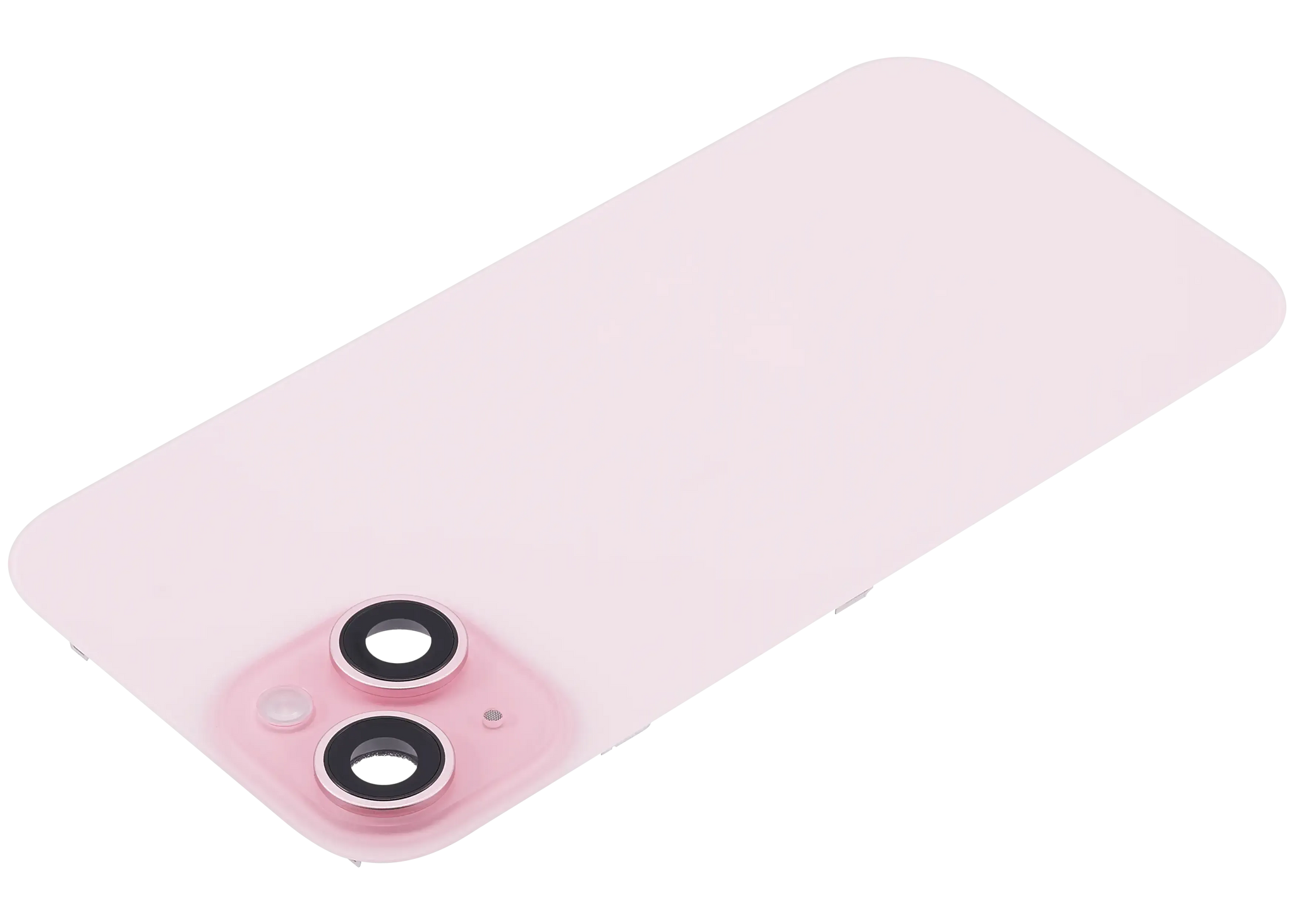 Back Glass w/ MagSafe Magnet & NFC & Flashlight Flex For iPhone 15 (Pull) (Pink)