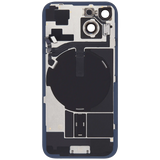 Back Glass w/ MagSafe Magnet & NFC & Flashlight Flex For iPhone 15 (Pull) (Black)