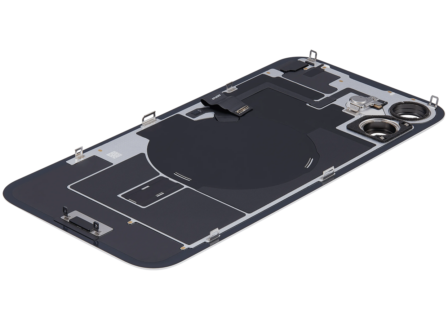 Back Glass w/ MagSafe Magnet & NFC & Flashlight Flex For iPhone 16 Plus (Pull) (White)