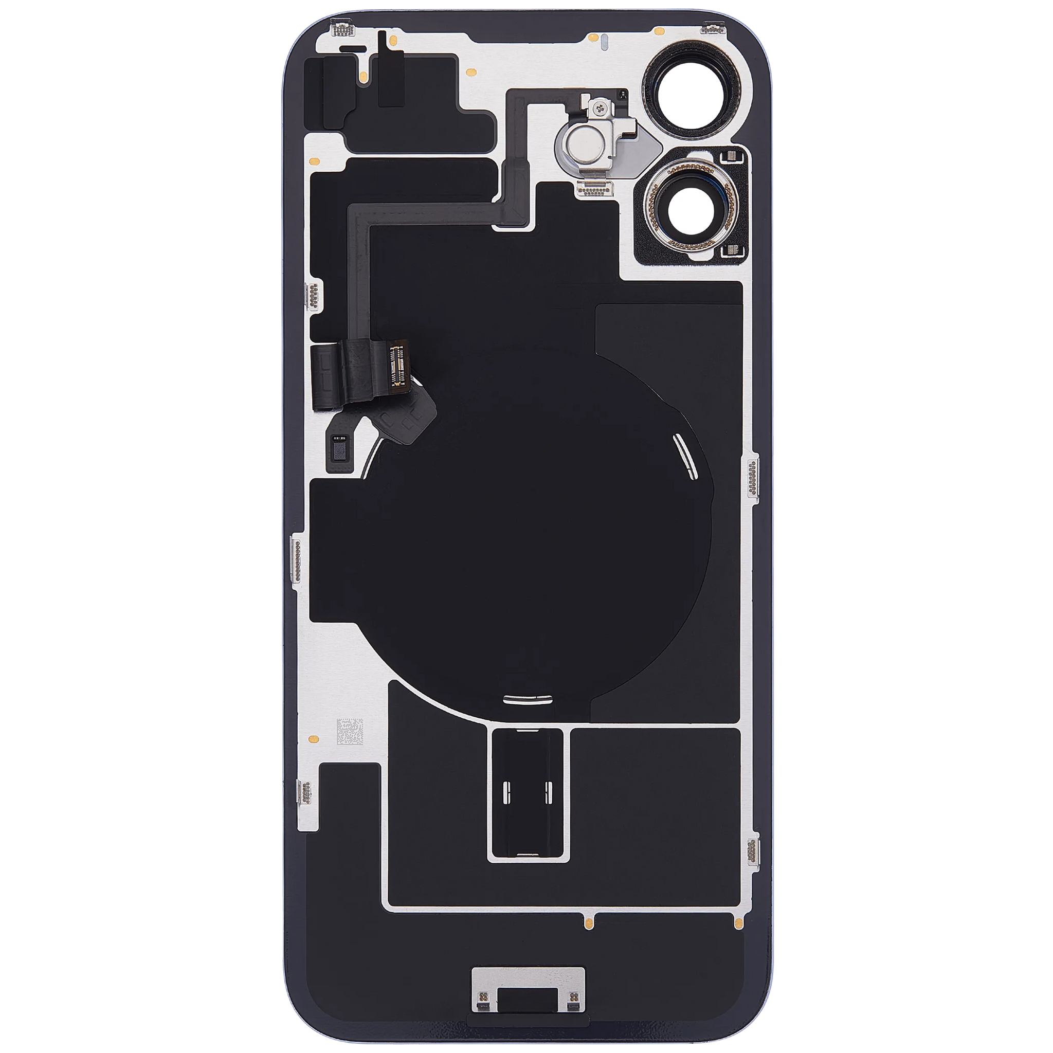 Back Glass w/ MagSafe Magnet & NFC & Flashlight Flex For iPhone 16 Plus ( Pull) (Ultramarine)