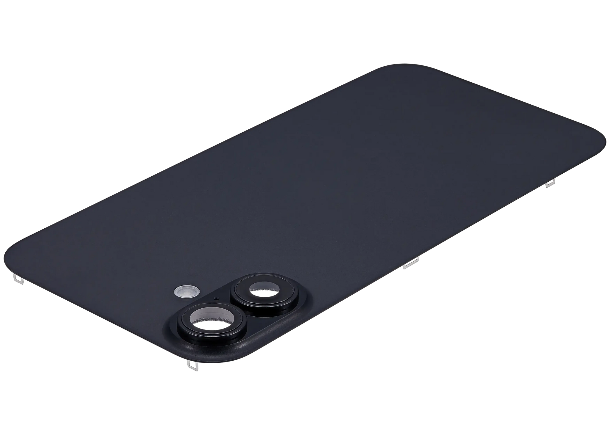 Back Glass w/ MagSafe Magnet & NFC & Flashlight Flex For iPhone 16 Plus (Pull) (Black)