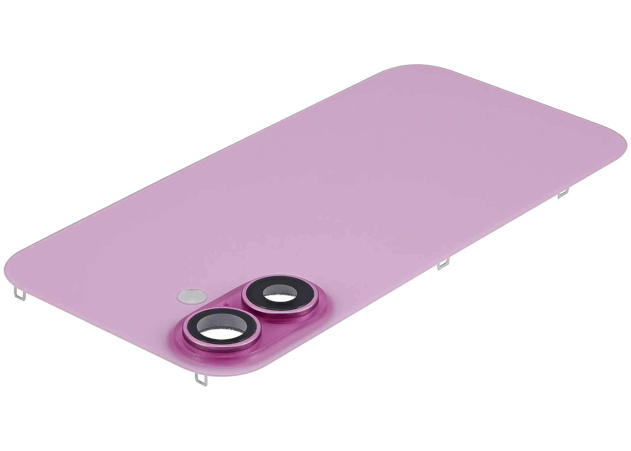 Back Glass w/ MagSafe Magnet & NFC & Flashlight Flex For iPhone 16 (Pull) (Pink)
