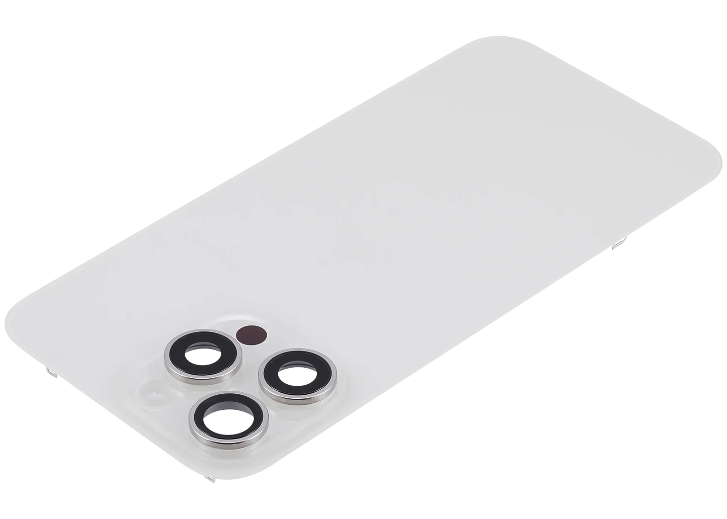 Back Glass w/ MagSafe Magnet & NFC & Flashlight Flex For iPhone 15 Pro Max (Pull) (White Titanium)
