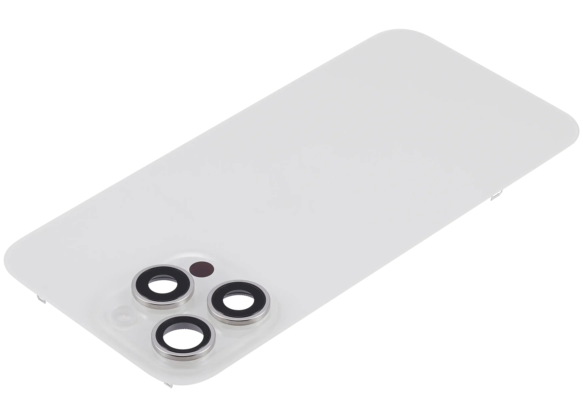 Back Glass w/ MagSafe Magnet & NFC & Flashlight Flex For iPhone 15 Pro Max (Pull) (White Titanium)