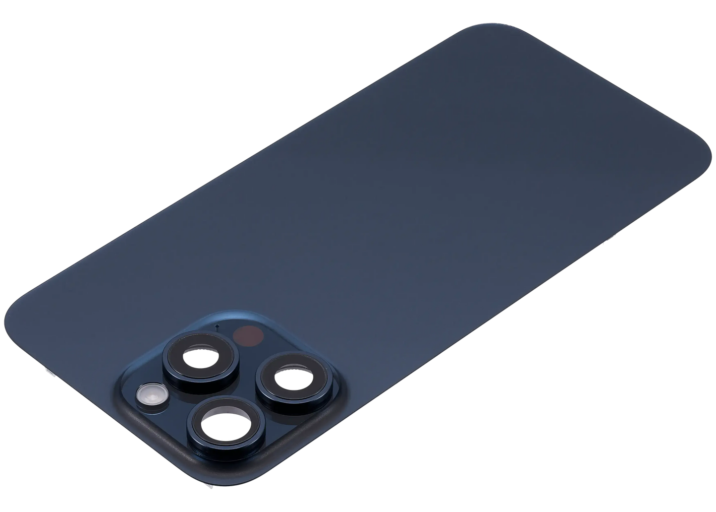 Back Glass w/ MagSafe Magnet & NFC & Flashlight Flex For iPhone 15 Pro Max (Pull) (Blue Titanium)