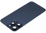 Back Glass w/ MagSafe Magnet & NFC & Flashlight Flex For iPhone 15 Pro Max (Pull) (Blue Titanium)
