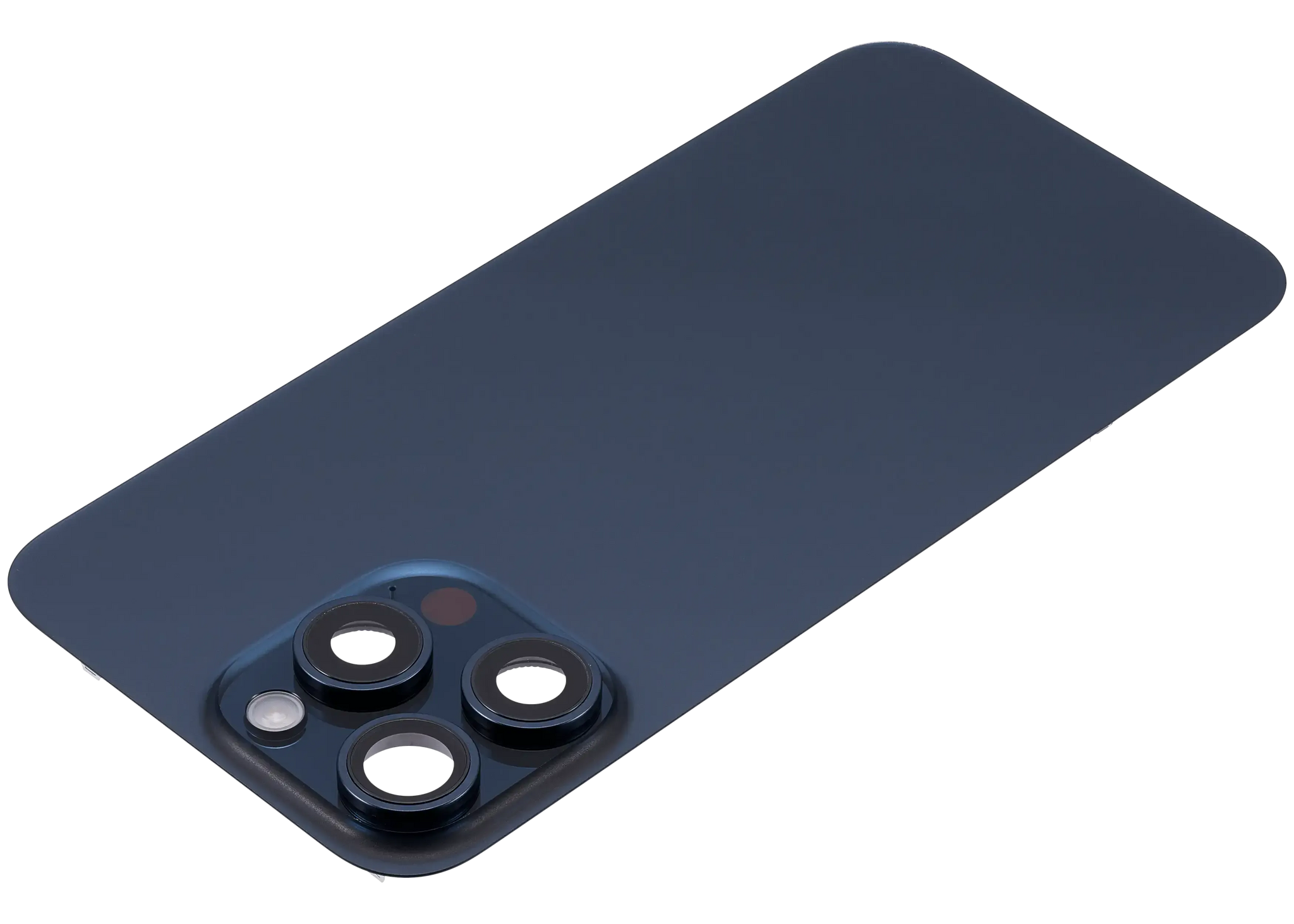 Back Glass w/ MagSafe Magnet & NFC & Flashlight Flex For iPhone 15 Pro Max (Pull) (Blue Titanium)