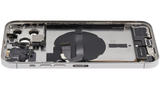 Back Housing W/ Charging Port Flex & Small Parts For iPhone 13 Pro Max (US Version) (Used OEM) (Pull) (Silver)
