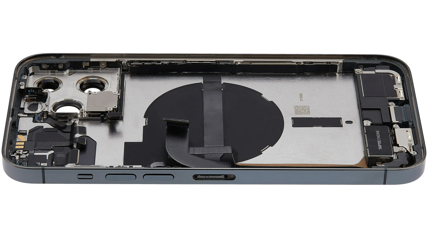 Back Housing W/ Charging Port Flex & Small Parts For iPhone 13 Pro Max (EU / Global Version) (Pull) (Alpine Green)