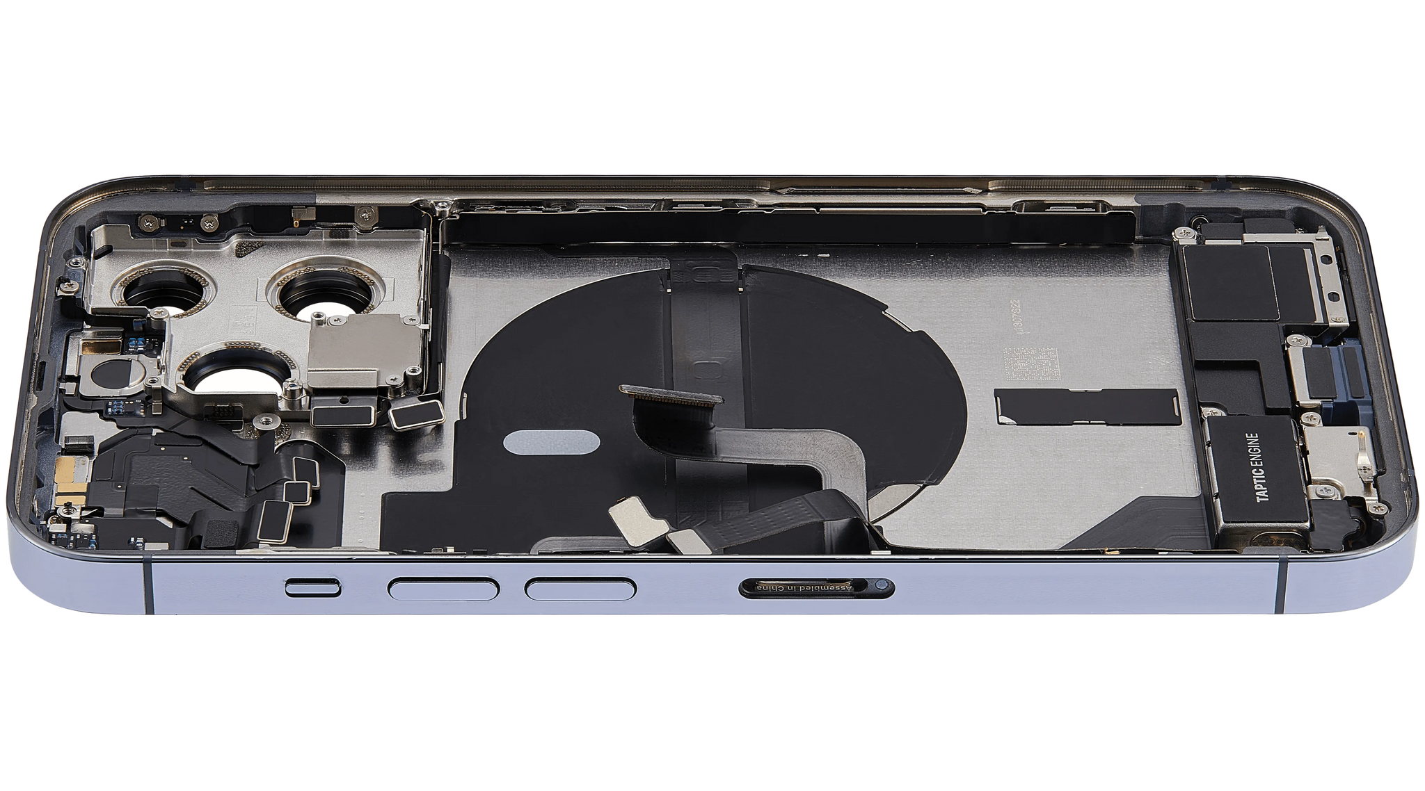 Back Housing W/ Charging Port Flex & Small Parts For iPhone 13 Pro (US Version) (Used OEM) (Pull) (Sierra Blue)