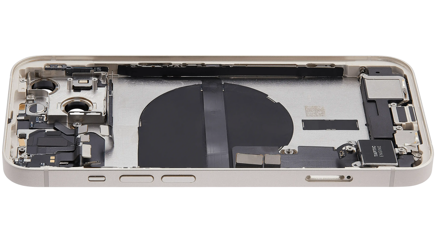 Back Housing W/ Charging Port Flex & Small Parts For iPhone 13 (EU / Global Version) (Pull) (Starlight)
