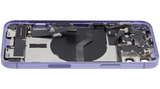 Back Housing W/ Charging Port Flex & Small Parts For iPhone 12 (US Version) (Used OEM) (Pull) (Purple)