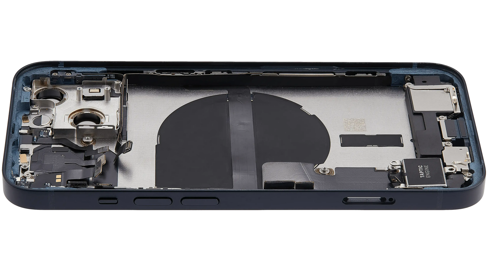 Back Housing W/ Charging Port Flex & Small Parts For iPhone 13 (US Version) (Used OEM) (Pull) (Midnight)